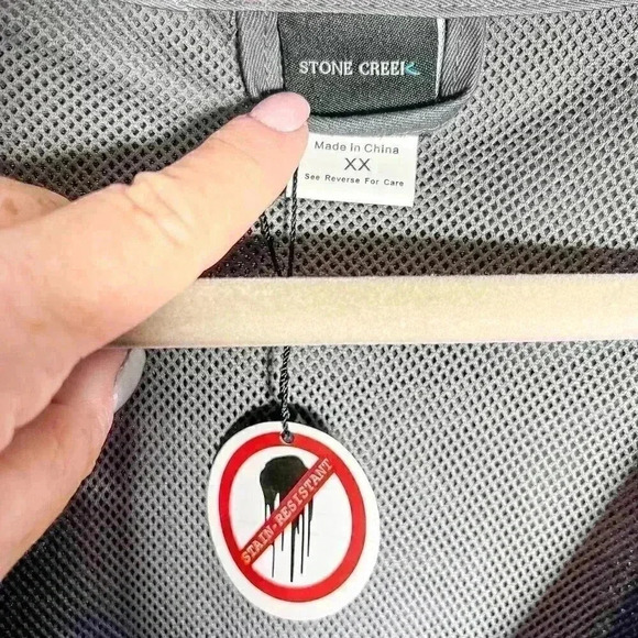 NWOT Stone Creek Size XXL Grey Stain Resistant Fishing Vest pockets comfy - Picture 5 of 10